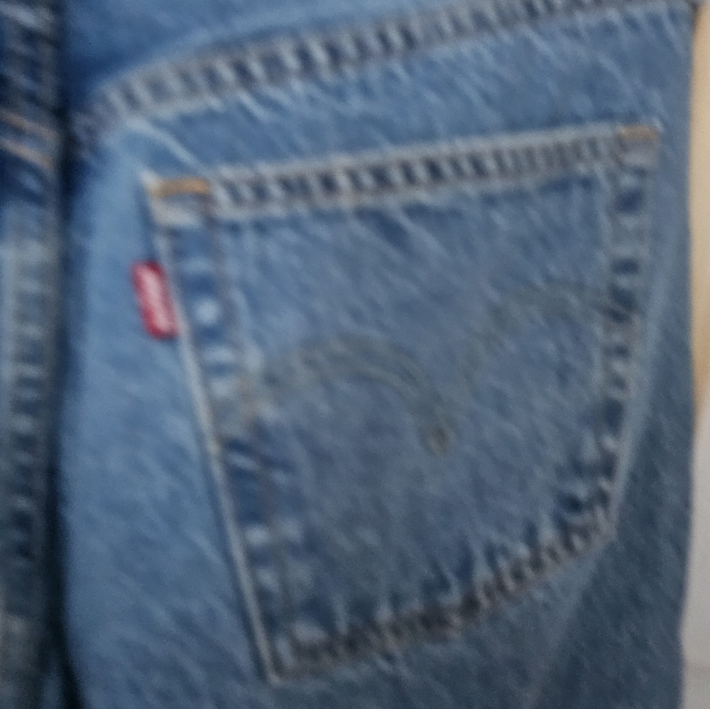501 Crop Split Craft Straight Jeans - Picture 4 of 9